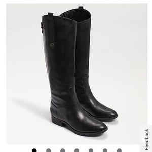 Sam Edelman Penny Black Leather Riding Boots